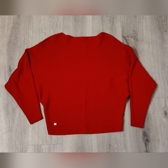 LN Ralph Lauren Boat Neck Batwing Long Sleeve Knit Sweater - Picture 3 of 8